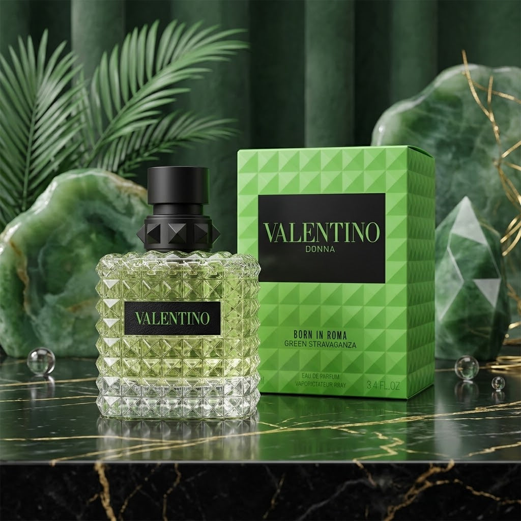 Donna Born In Roma Green Stravaganza by Valentino 3.4 EDP Perfume Wmn New in Box