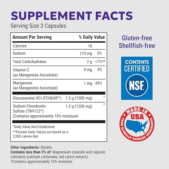 Nutramax Cosamin DS Joint Supplement, Glucosamine Chondroitin, 210 Capsules