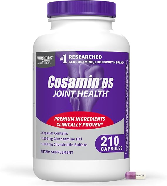 Nutramax Cosamin DS Joint Supplement, Glucosamine Chondroitin, 210 Capsules