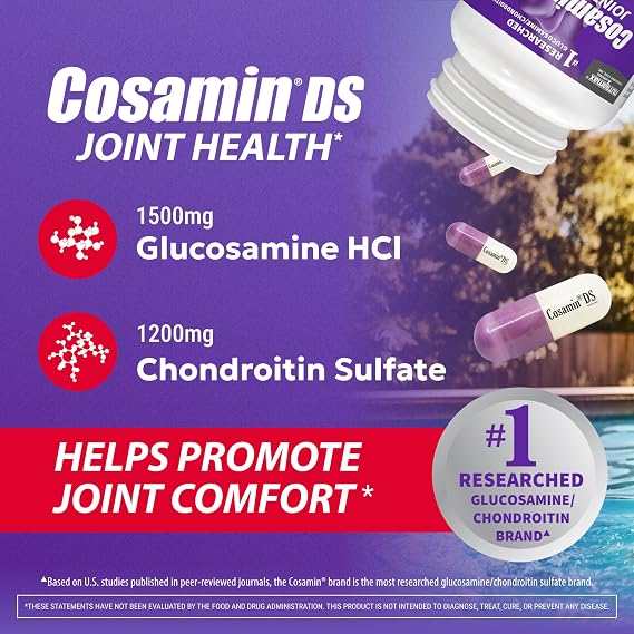 Nutramax Cosamin DS Joint Supplement, Glucosamine Chondroitin, 210 Capsules
