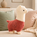 Alpaca Plush Toy | Rose Velvet Stuffed Animal | Soft Cuddly Pillow