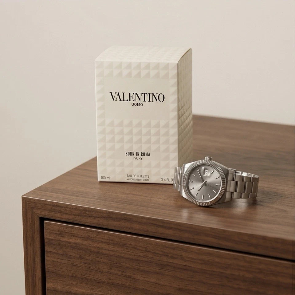 Valentino Uomo Born In Roma Ivory Eau de Toilette Spray 3.4 fl oz