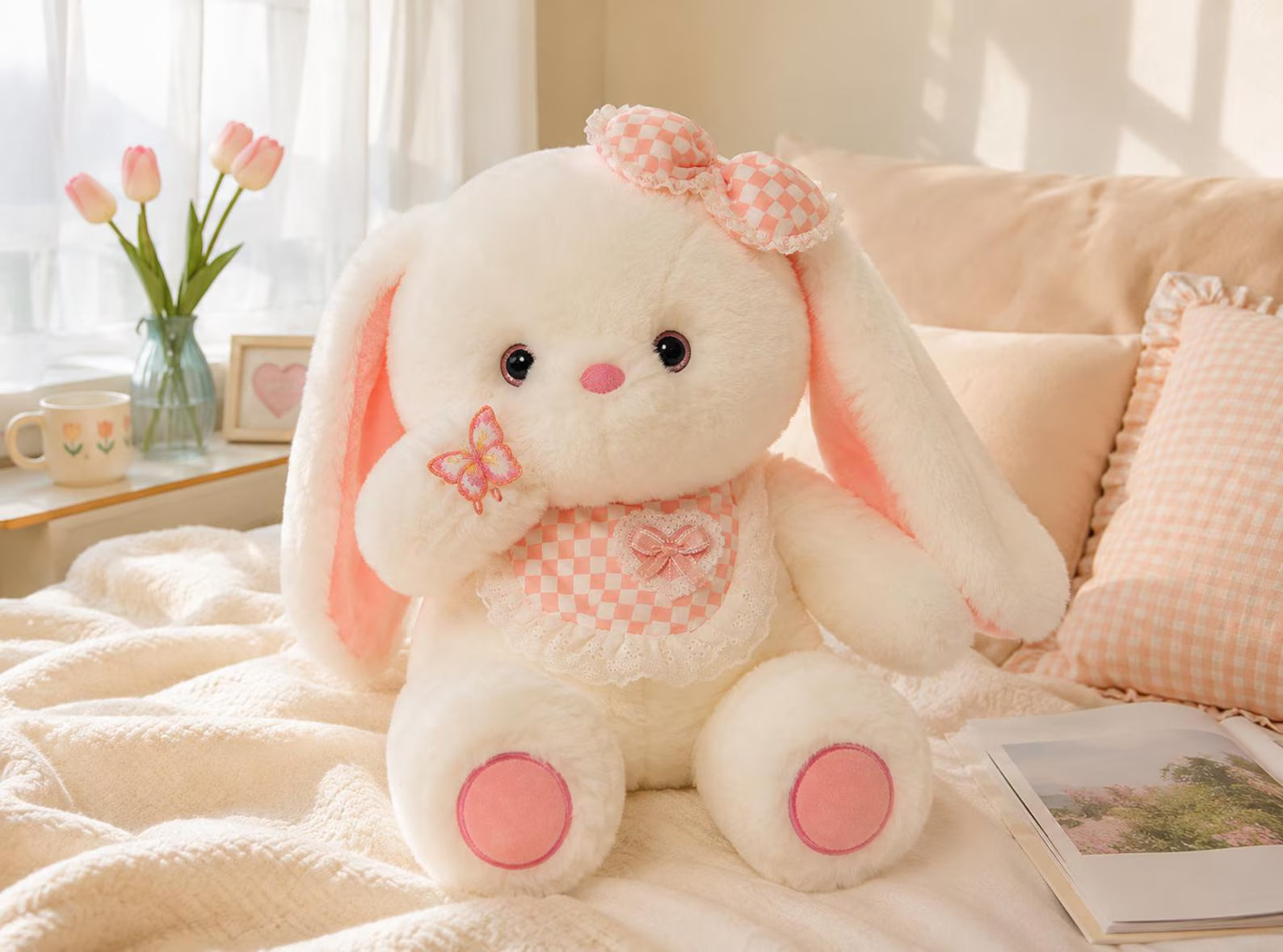 Soft Plush Bunny Toy | 40cm Cuddly Rabbit Stuffed Animal,