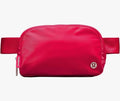 Lululemon Athletica Everywhere Belt Bag "Lip Gloss" Red Strap Zipper