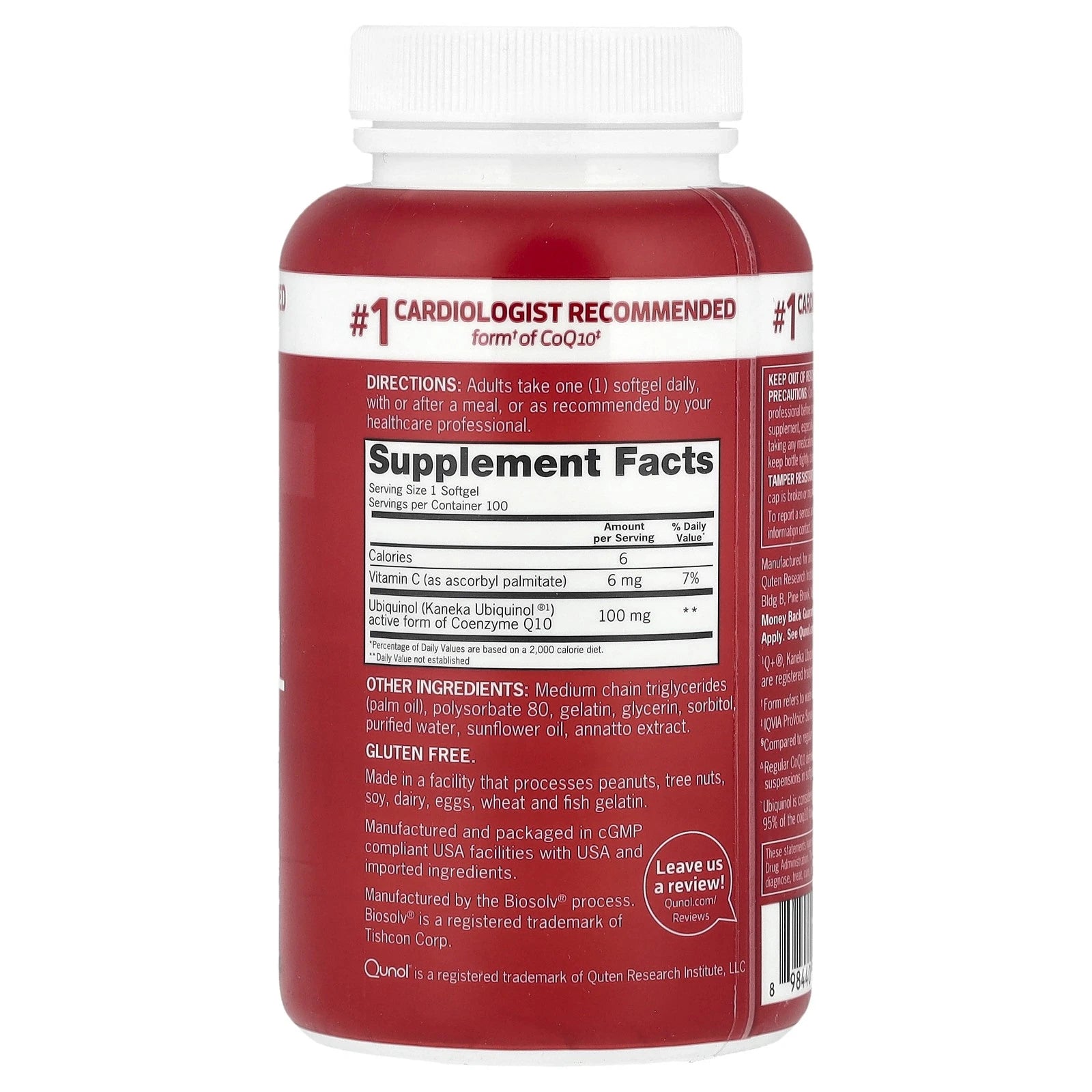 Mega CoQ10 Ubiquinol, 100 mg, 100 Softgels