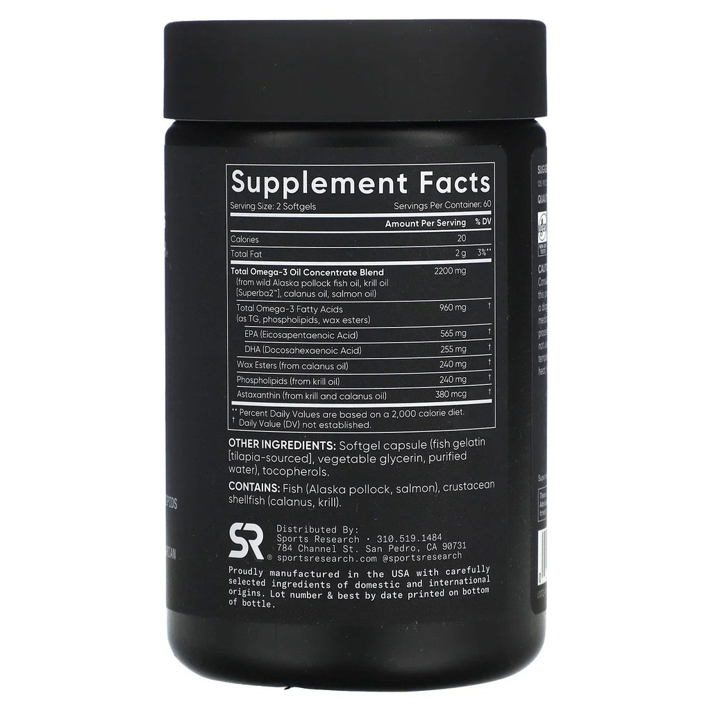 Premium Omega-3 Fish Oil Capsules – High Strength EPA & DHA Support for Heart & Brain Health | 120 Softgels