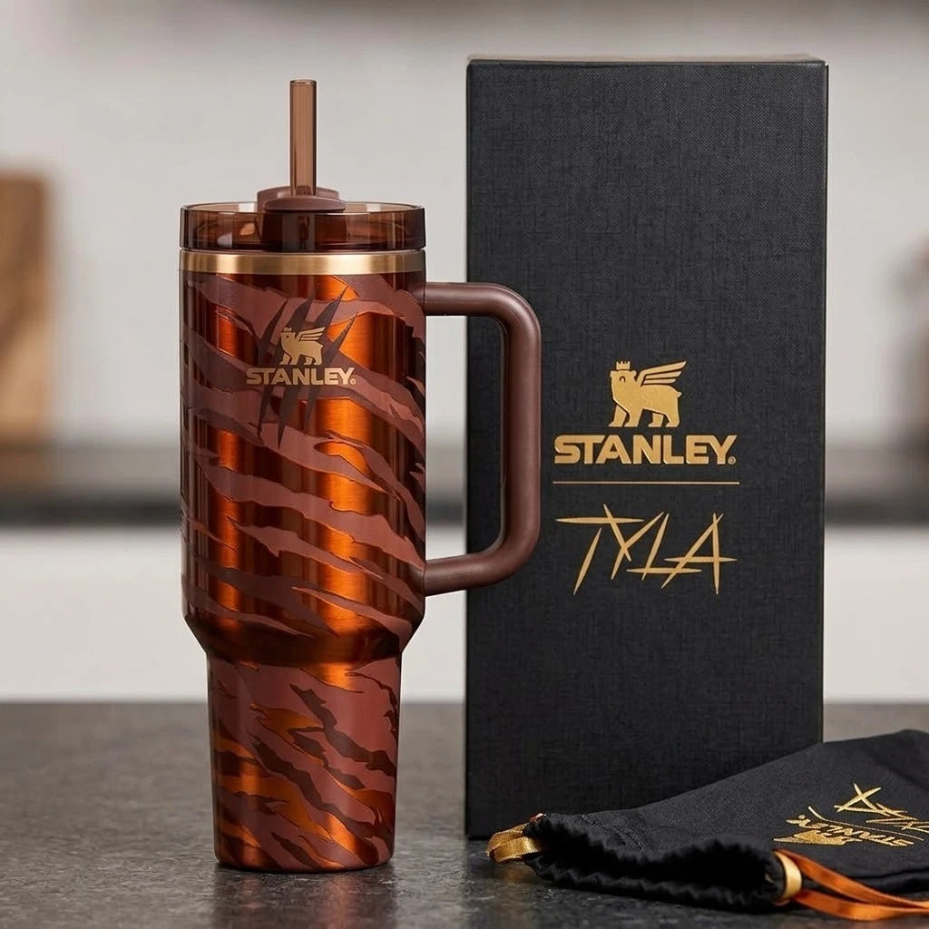 Stanley x Tyla Tyger Limited Edition 40oz Quencher H2.0 FlowState Tumbler NEW