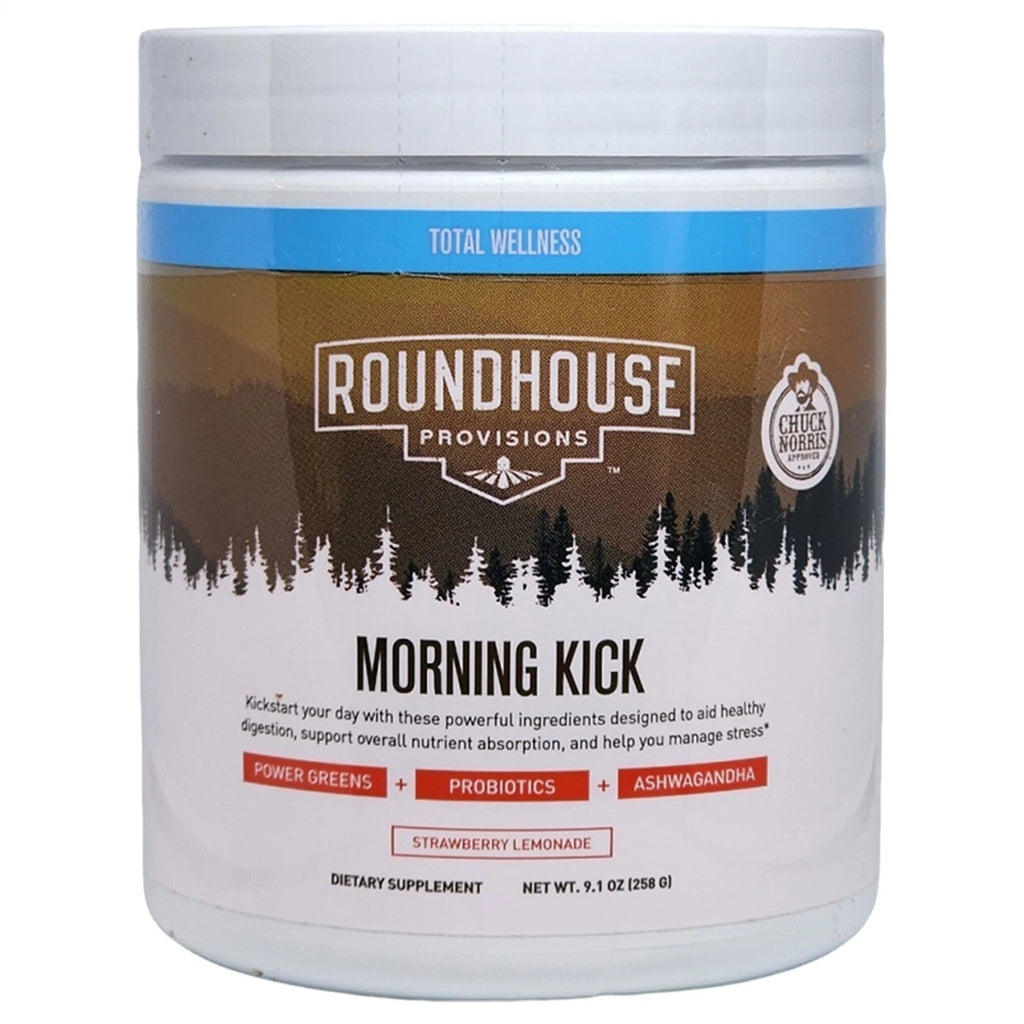 Roundhouse Provisions Morning Kick Powder Strawberry Lemonade 9.1 OZ