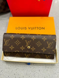 EGA Louis Vuitton Monogram Portefeiulle Sarah Long Bifold Wallet Brown/8CE0676