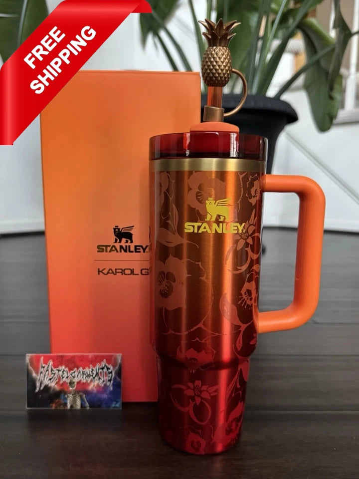 Stanley x KAROL G 40oz Quencher H2.0 FlowState Tumbler Cup New-Free Shiping-