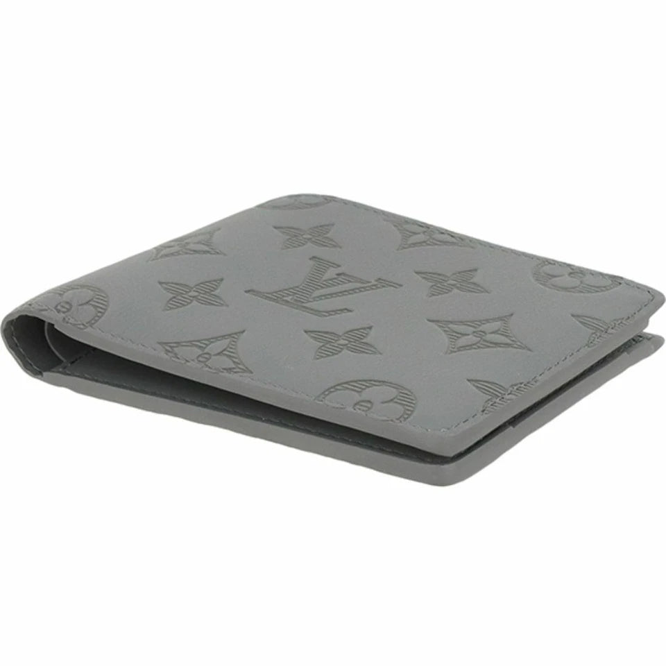 Louis Vuitton Portefeuille Multiple Monogram Shadow Anthracite Gray bifold walle