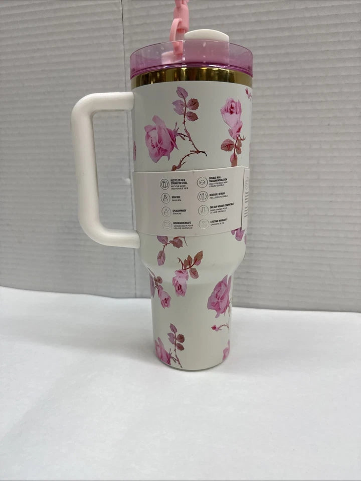 Stanley X Love Shack Fancy Ribbon Rosa Limited Edition 40oz Quencher Tumbler