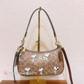 Coach X Peanuts Teri Shoulder Bag In Signature Canvas Snoopy Print CBJ88