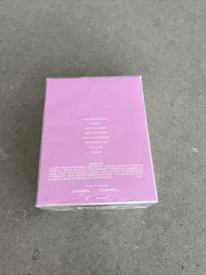 Chanel CHANCE 3.4oz. Women's Eau De Toilette Spray | Sealed W/ Fast Shipping!