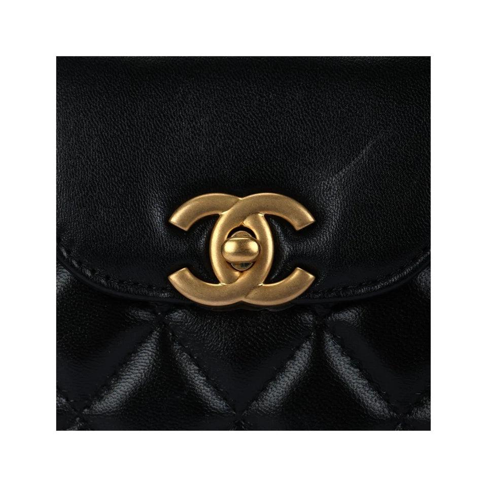 CHANEL Kelly Shoulder Cross Bag Mini Women's 7.4x2.7x5 in